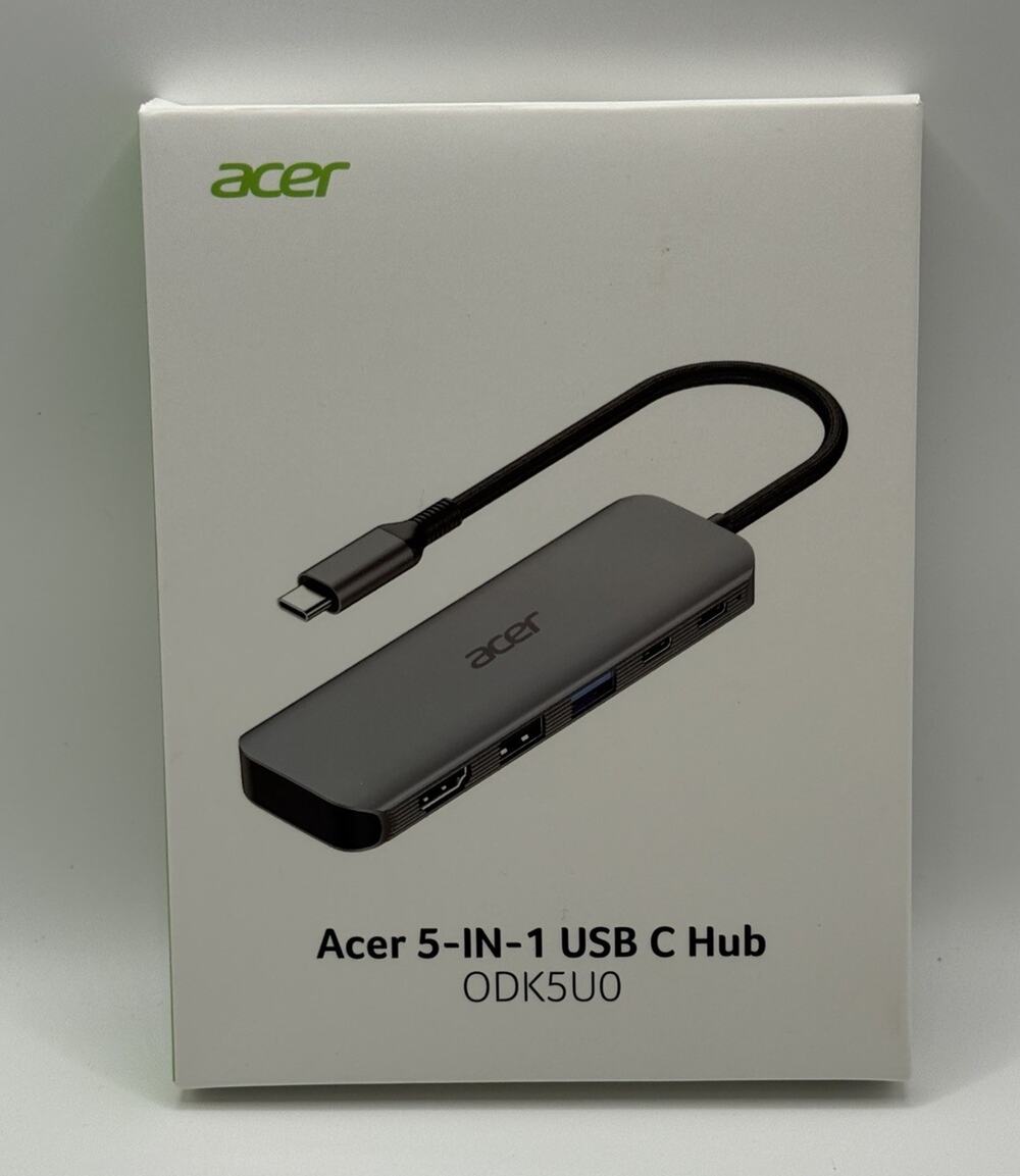 Acer 7-in-1 USB C Hub for Laptop ODK360 Space Grey